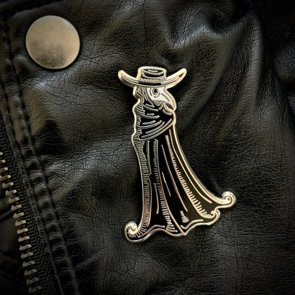 Black Plague Doctor Hard Enamel Pin