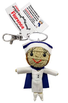 Florence the Nurse String Doll Keychain