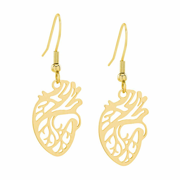 Anatomical Heart Earrings