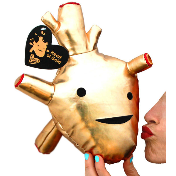 Heart of Gold Plush - Metallic Vinyl Plush