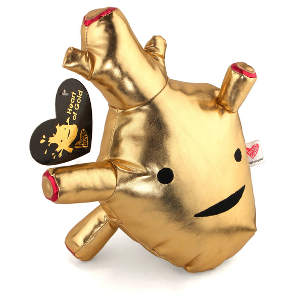 Heart of Gold Plush - Metallic Vinyl Plush