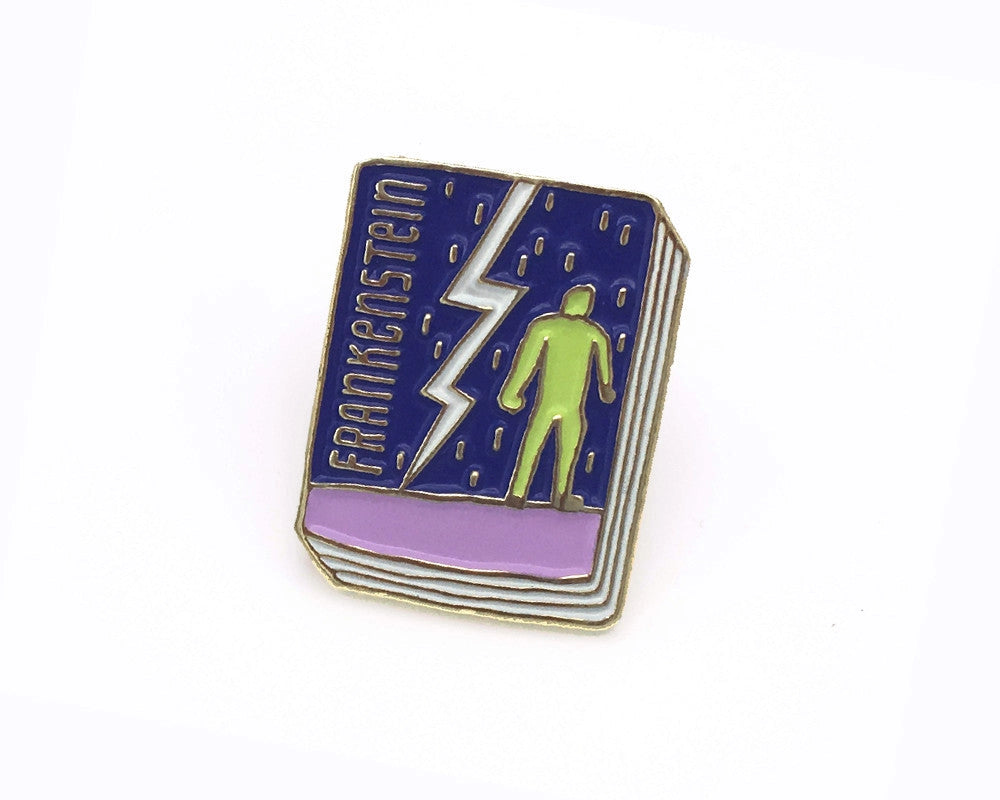 Frankenstein Book Pin