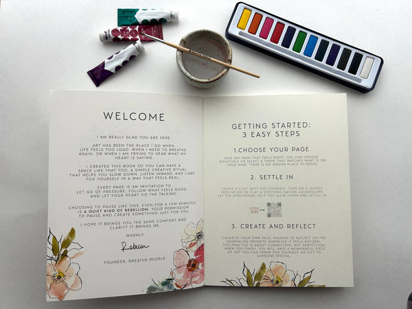 Meditative Art Book, 16 Pages of Guided Creative Ritual