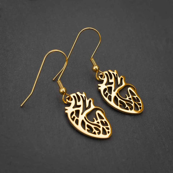 Anatomical Heart Earrings