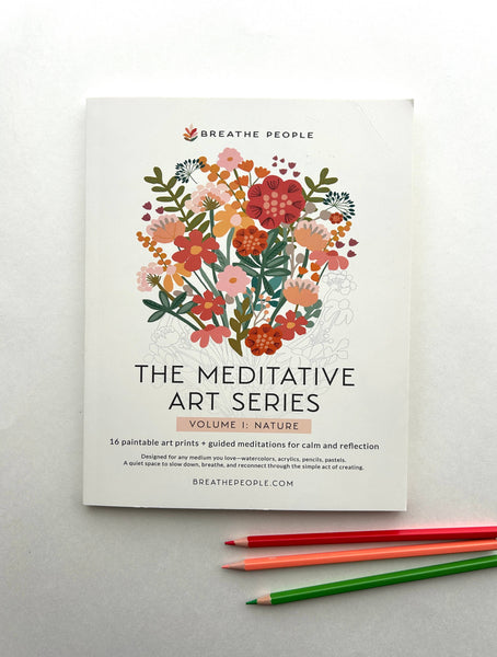 Meditative Art Book, 16 Pages of Guided Creative Ritual