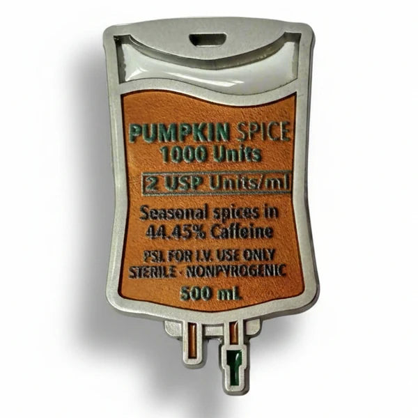 Pumpkin Spice IV Bag Pin