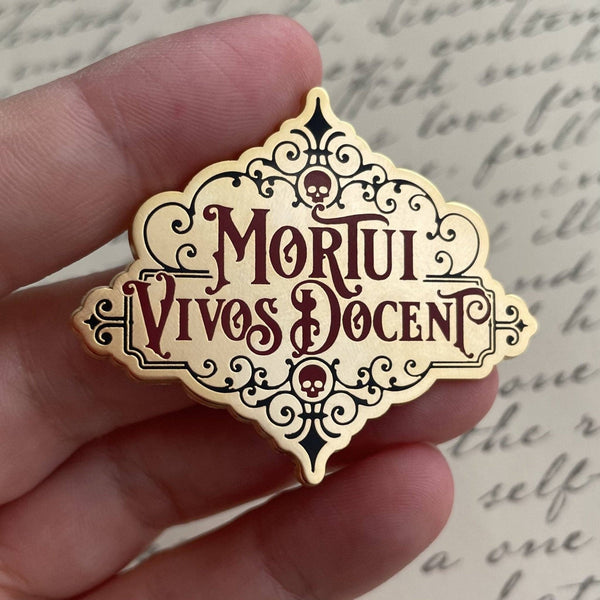 Mortui Vivos Docent Pin