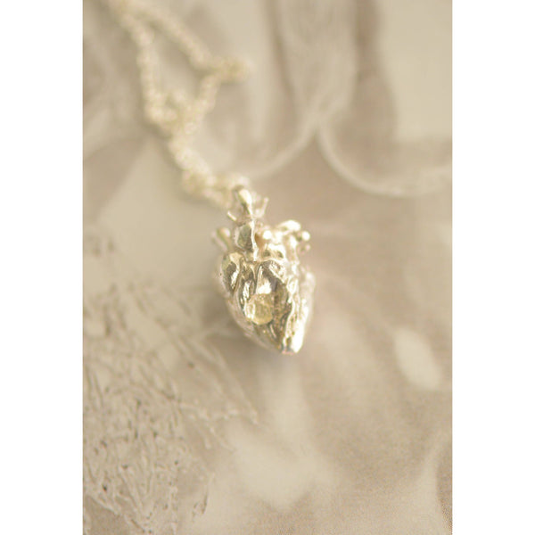 Only Love Handmade Anatomical Heart Necklace