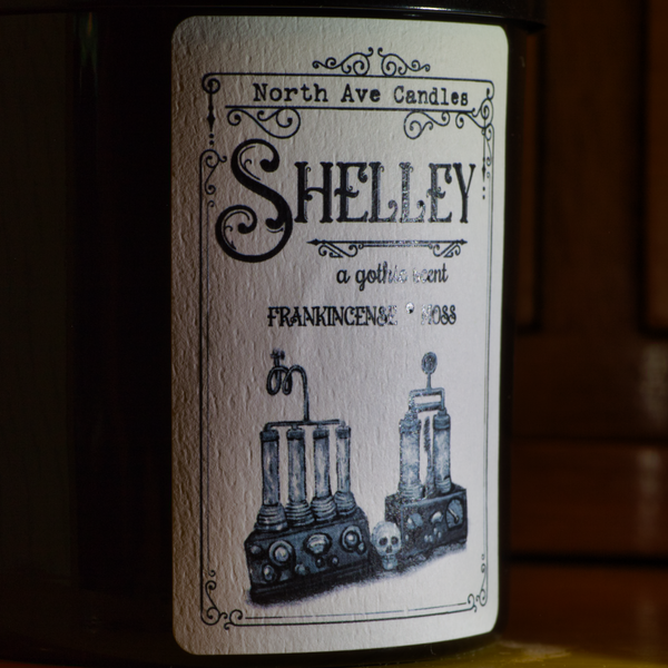 Mary Shelley / Gothic Candle / Bookish Gift / Curiosity Shop