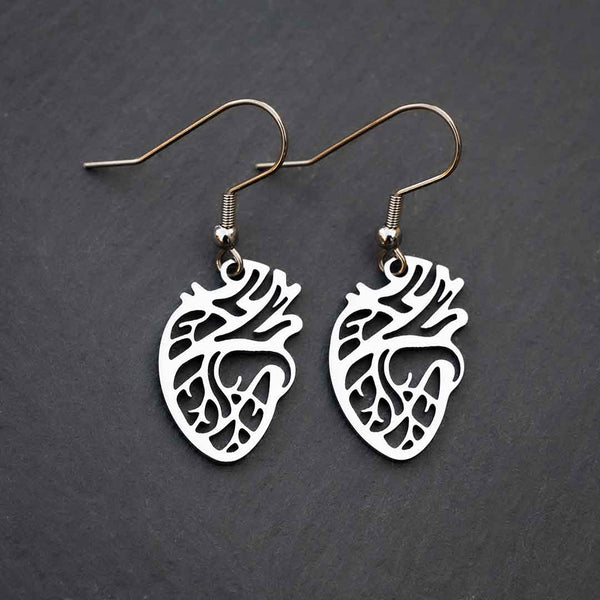 Anatomical Heart Earrings
