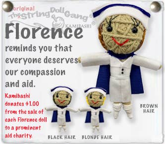 Florence the Nurse String Doll Keychain