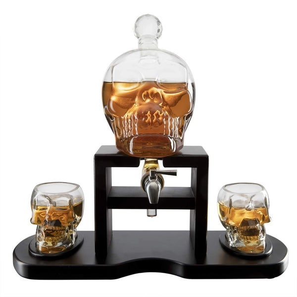 Skull Skeleton Wine & Whiskey Decanter Set 750mL