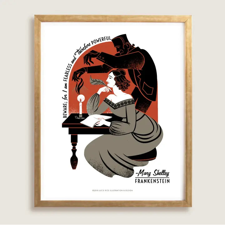 Mary Shelley Frankenstein Print
