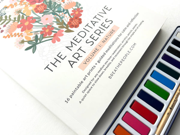 Meditative Art Book, 16 Pages of Guided Creative Ritual