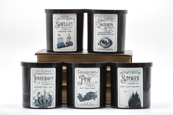 Mary Shelley / Gothic Candle / Bookish Gift / Curiosity Shop