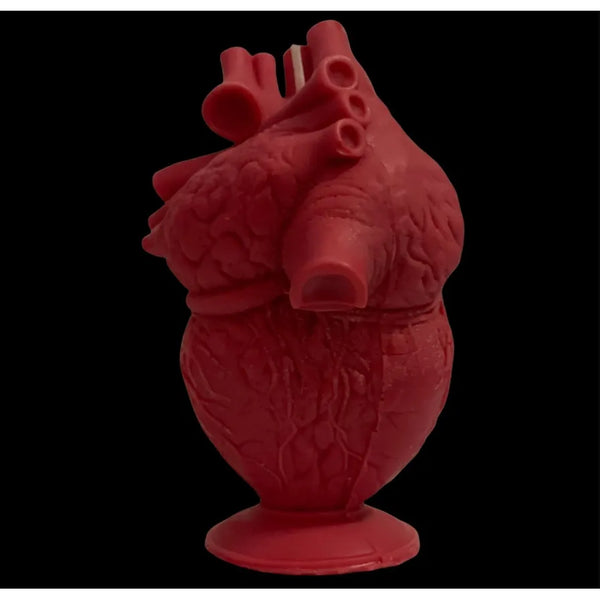 Red Heart Candle