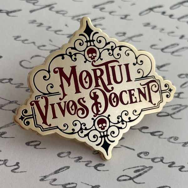 Mortui Vivos Docent Pin