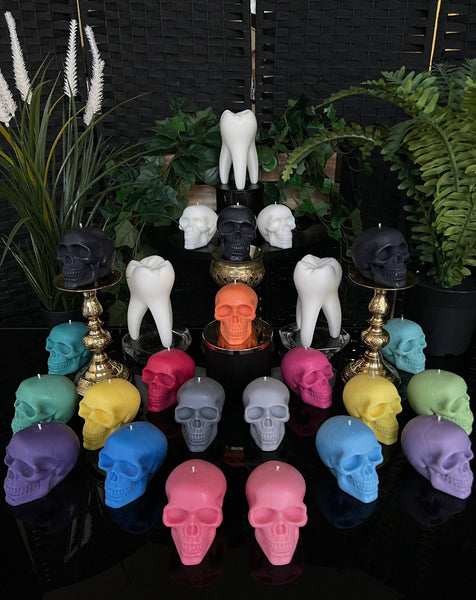 Handmade Skull Candle