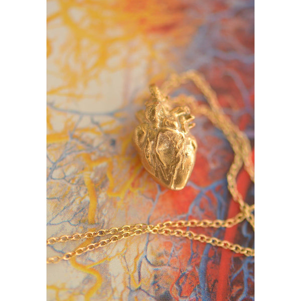 Only Love Handmade Anatomical Heart Necklace