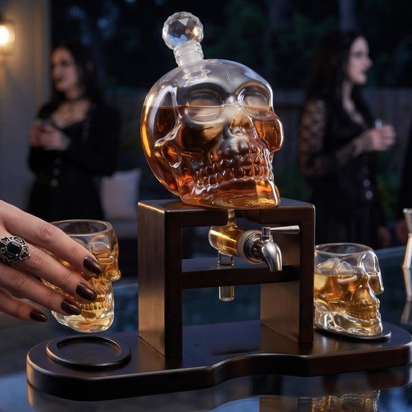 Skull Skeleton Wine & Whiskey Decanter Set 750mL