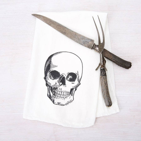 Customizable Tea Towel | Skull | Name Drop | Souvenir