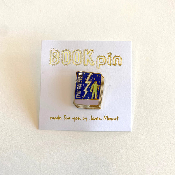 Frankenstein Book Pin