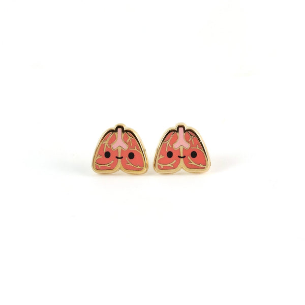 Lung Enamel Earrings