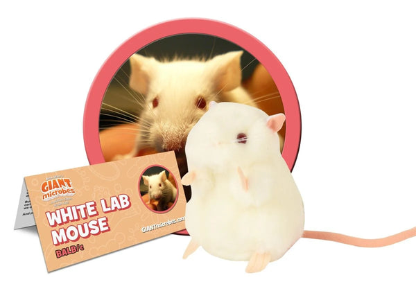 White Lab Mouse Plush