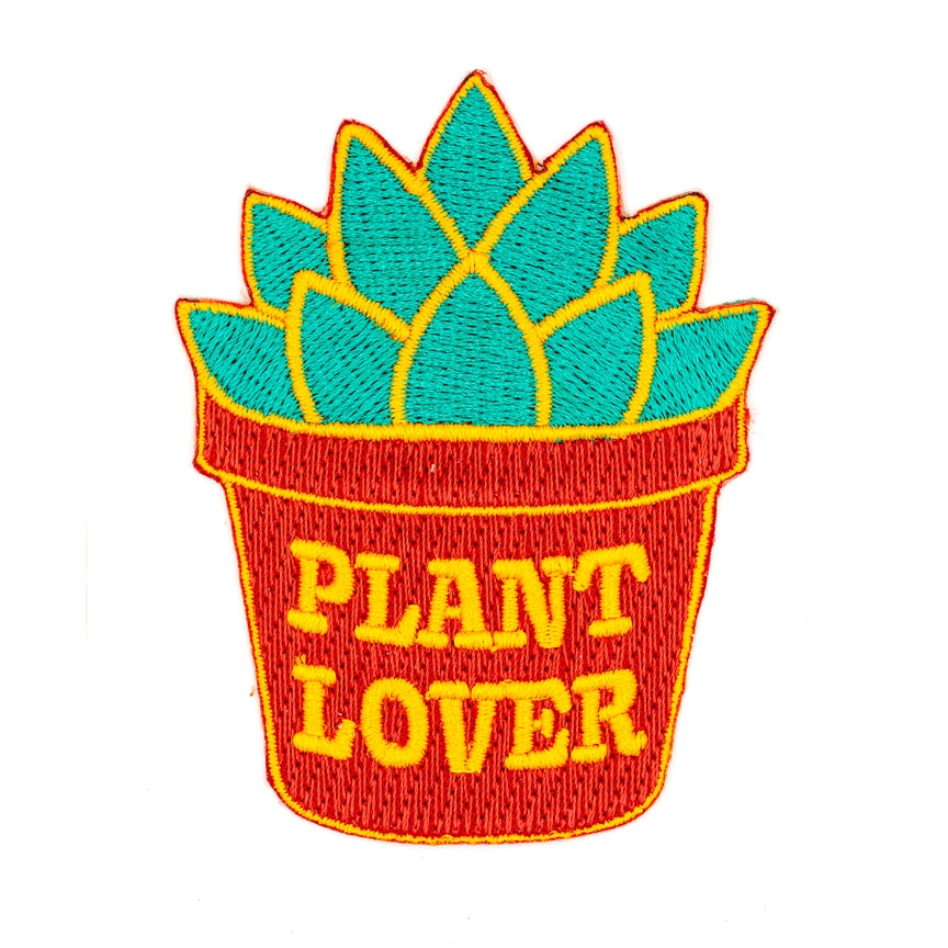 Plant Lover Embroidered Iron-On Patch