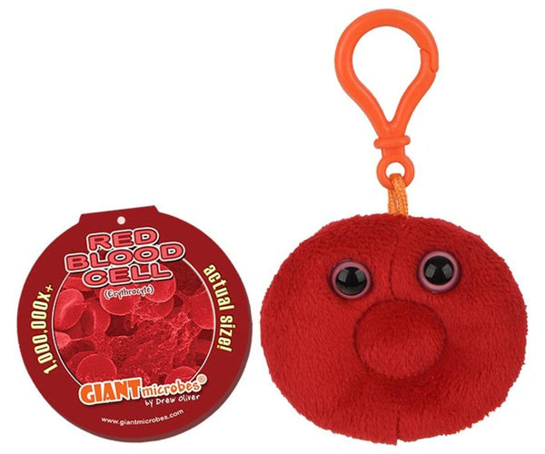 Red Blood Cell Plush Keychain