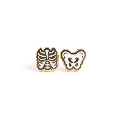 Ribs & Pelvis Earrings