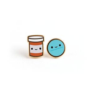 Prescription Pal Enamel Earrings