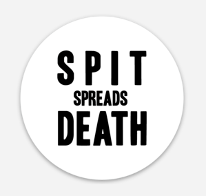 Spit Spreads Death Sticker