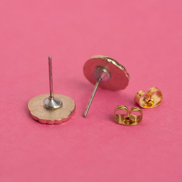 Skull Enamel Earrings