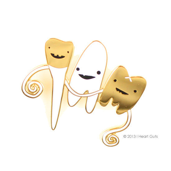 Gangsta Teeth Pin